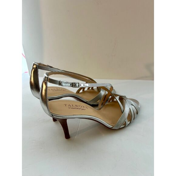 Talbots Metallic Nappa Leather Slingback Heel Sandals, Size 7B, New w/o box - Picture 8 of 8